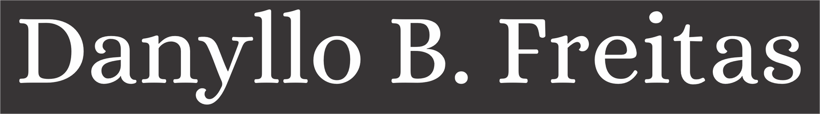 Escritor Danyllo B. Freitas